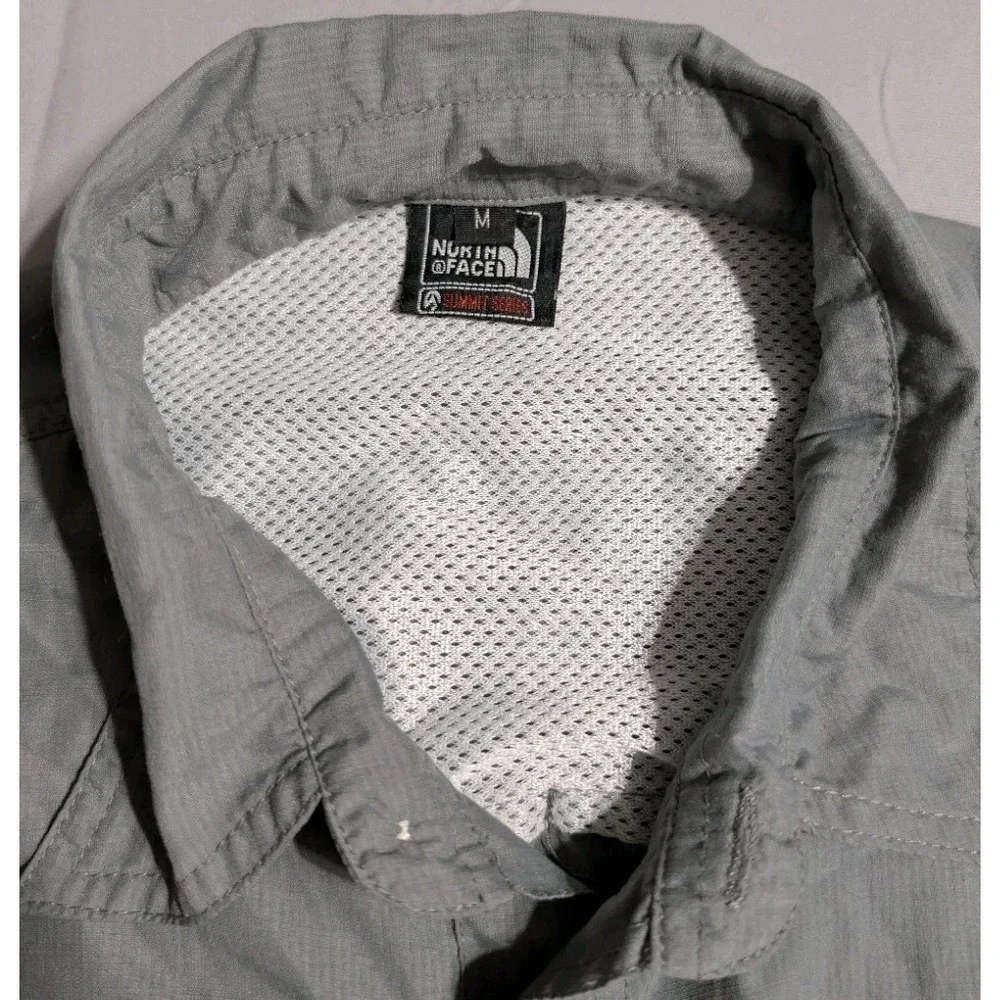 The North‎ Face Summit Series Shirt Mens M Gray Vented Fishing Hiking Outdoor